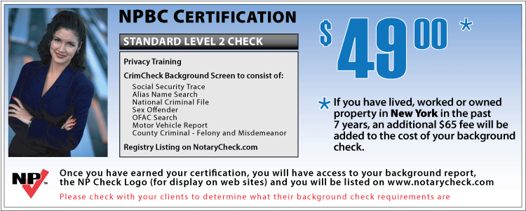 Notary Public Background Check Certification Levels