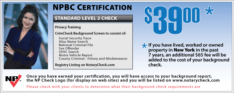 Notary Public Background Check Certification Levels