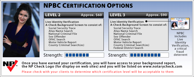 Notary Public Background Check Certification Levels