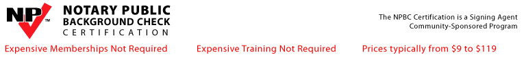 Notary Public Background Check Certification